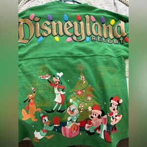 Disney Green Sweatshirt with Tinkerbell and Friends